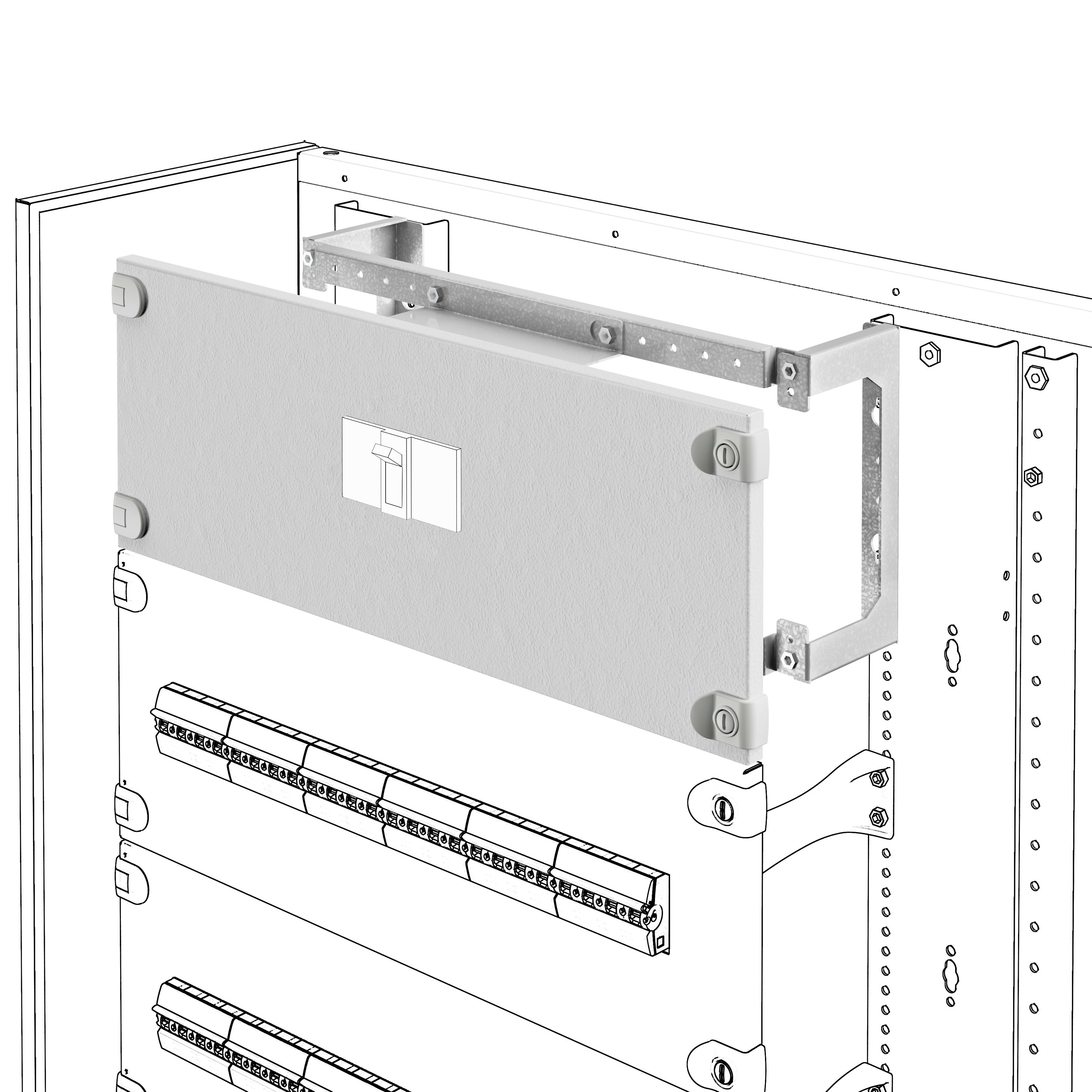 GEWISS - GEWGWD3573 KIT MSX/E/M1000 850X600 VERT FISSO MRD