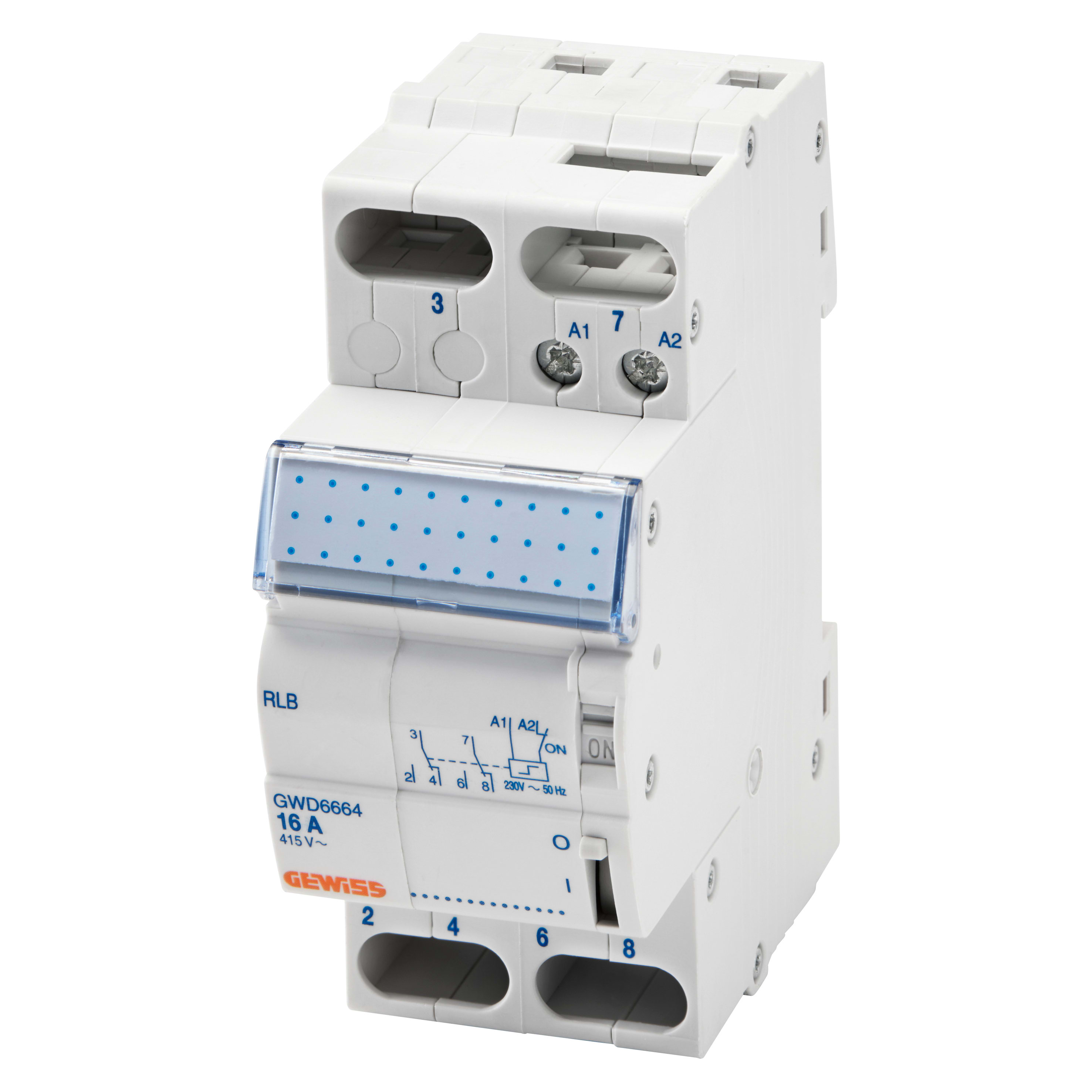 GEWISS - GEWGWD6667 RELE PASSO-PASSO 4NA 16A 12VCA 2M
