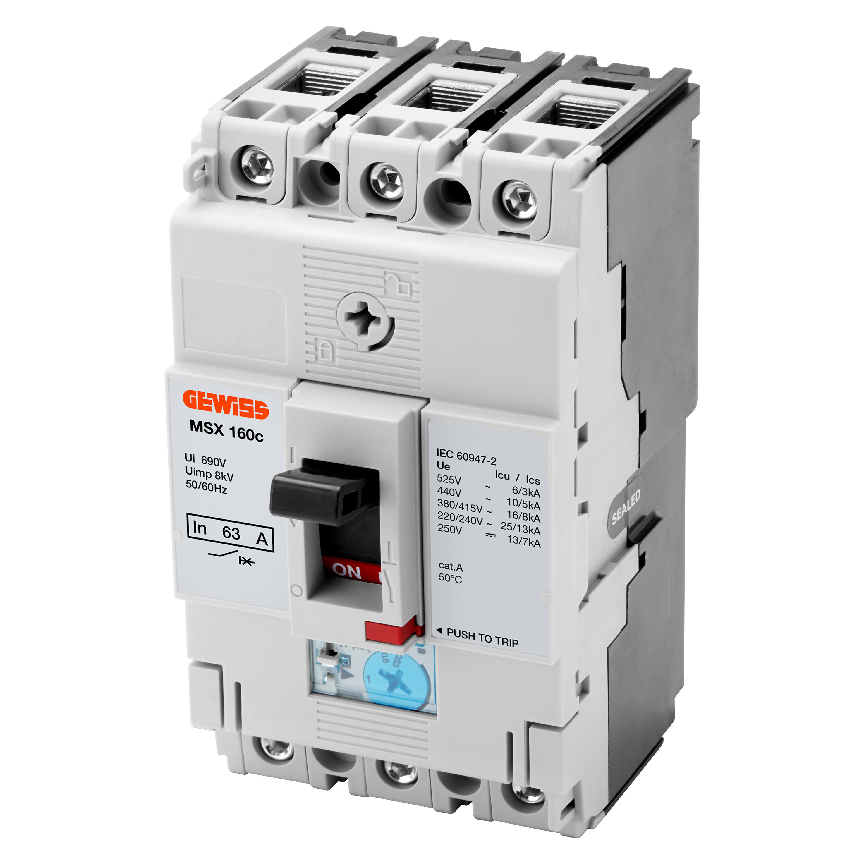 GEWISS - GEWGWD9044 MSX 160C 3P 80A 25KA TRMF TERM.FW