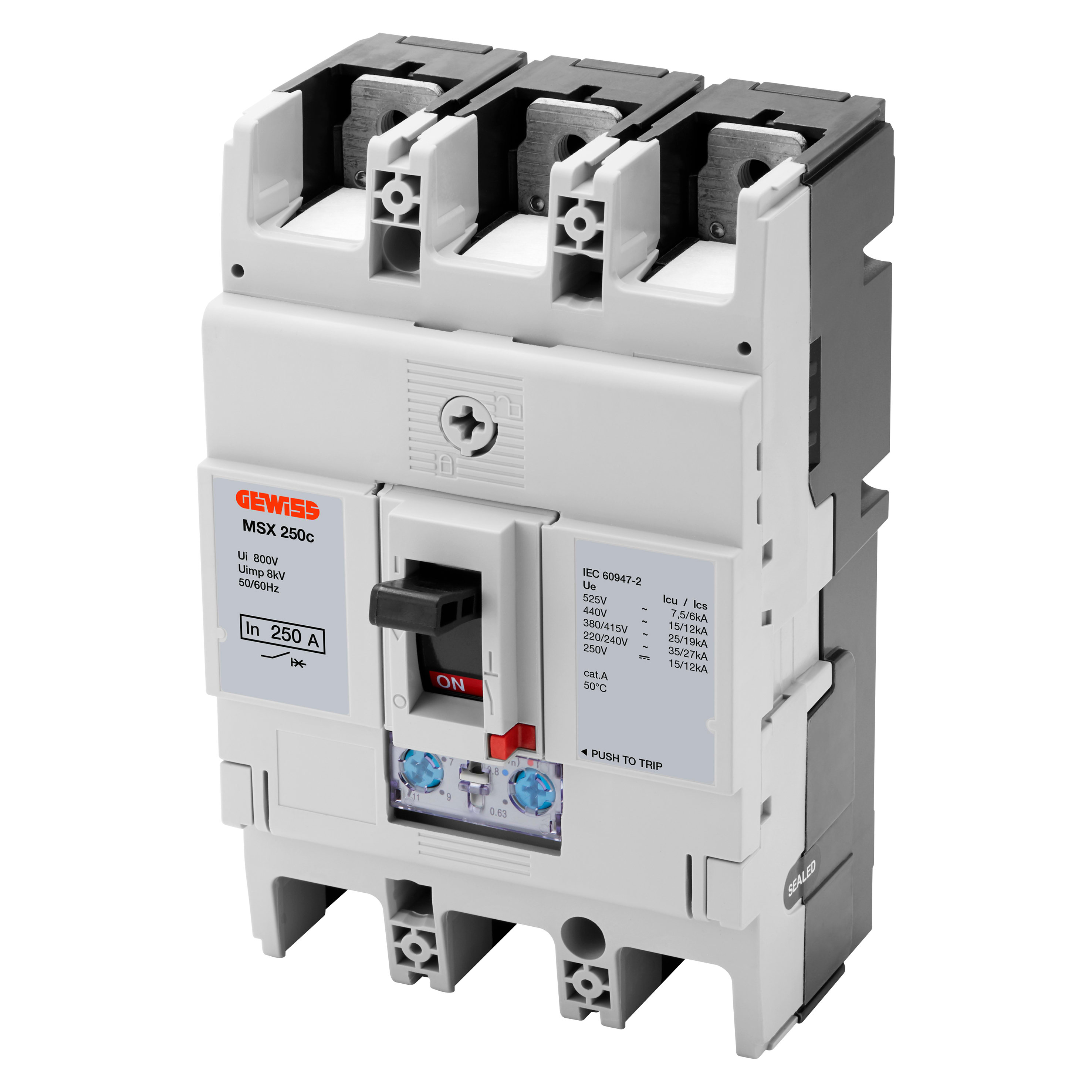 GEWISS - GEWGWD9107 MSX 250C 3P 160A 25KA TRMR TERM.FC