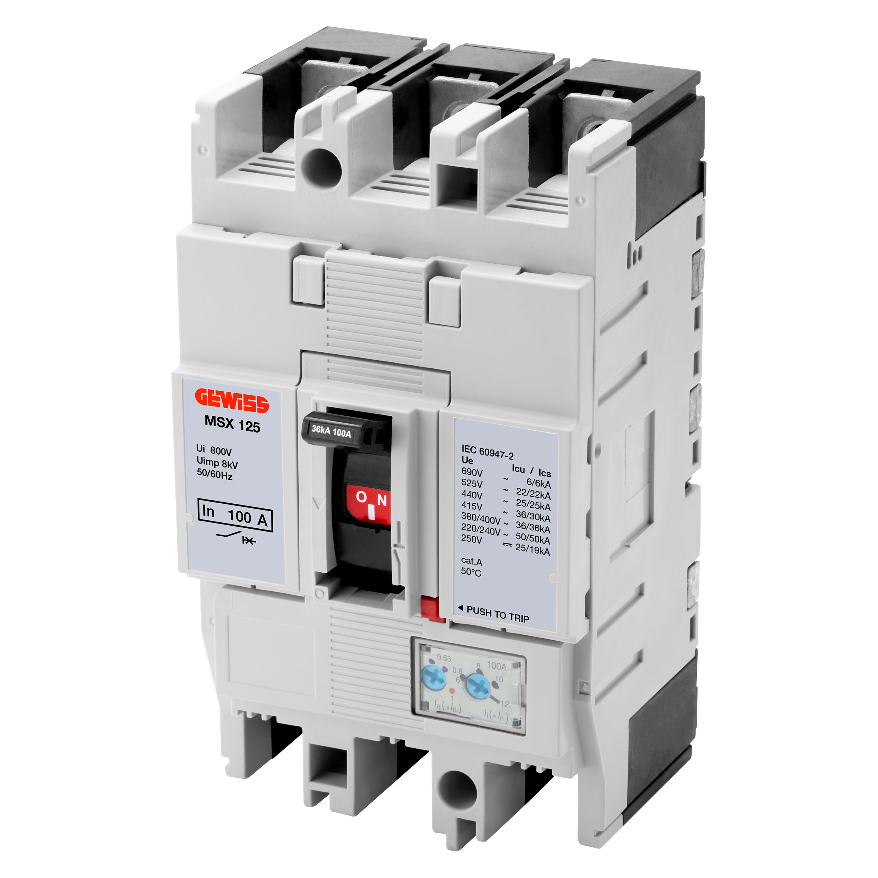 GEWISS - GEWGWD9155 MSX 125 3P 100A 65KA TRMR TERM.FC