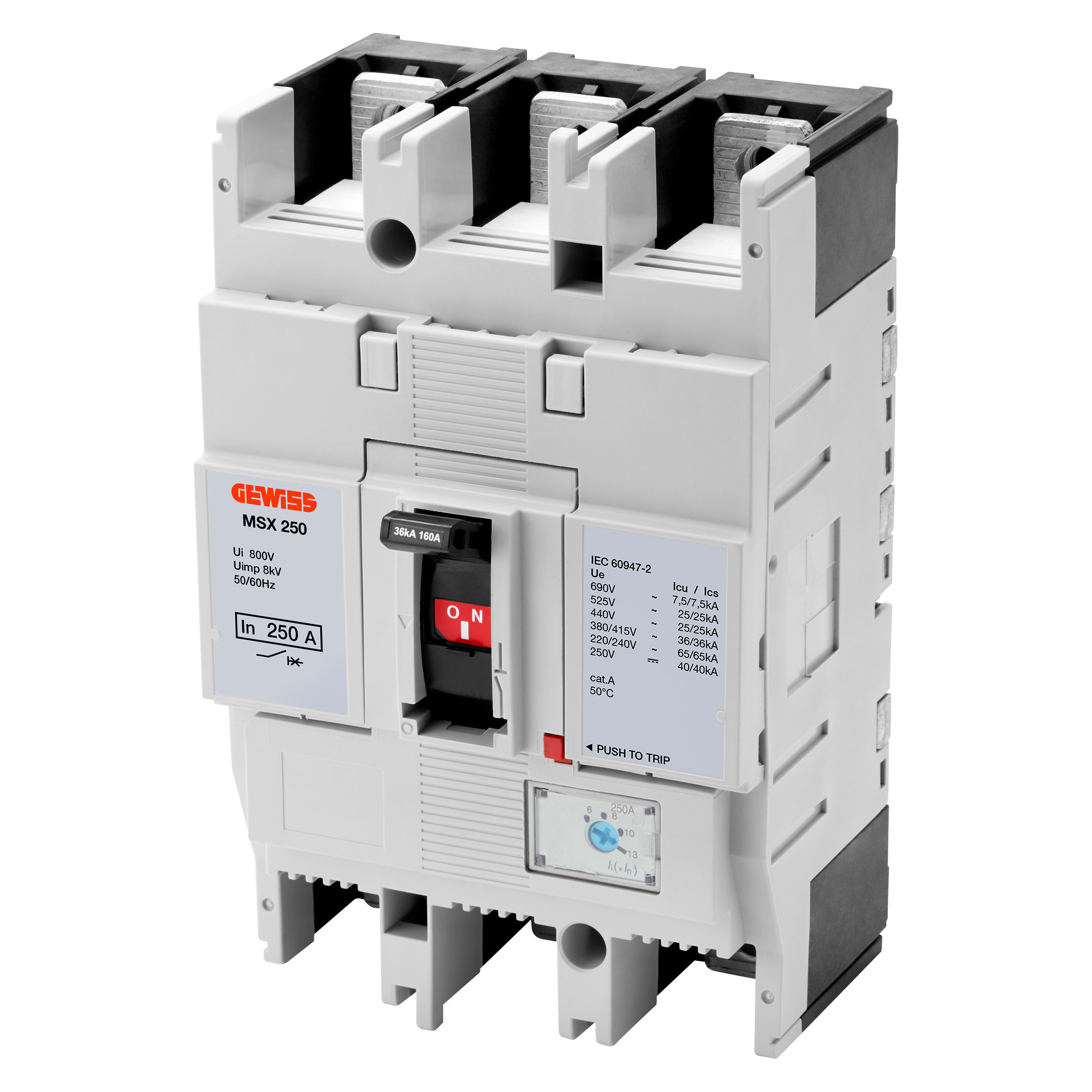 GEWISS - GEWGWD9208 MSX 250 3P 250A 36KA MR TERM.FC