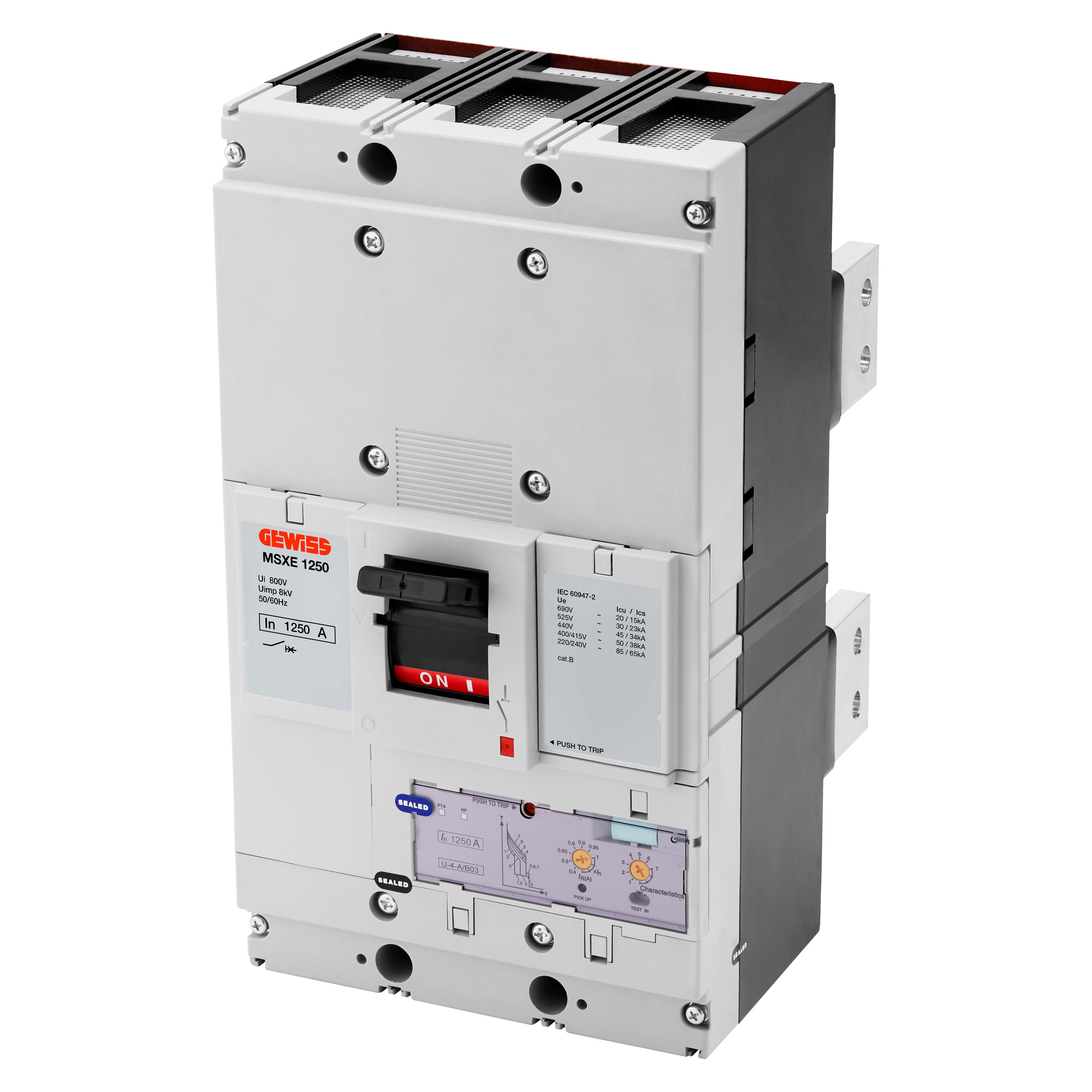 GEWISS - GEWGWD9412B MSXE 1250 3P 1250A 50KA LSI TERM.RC INT