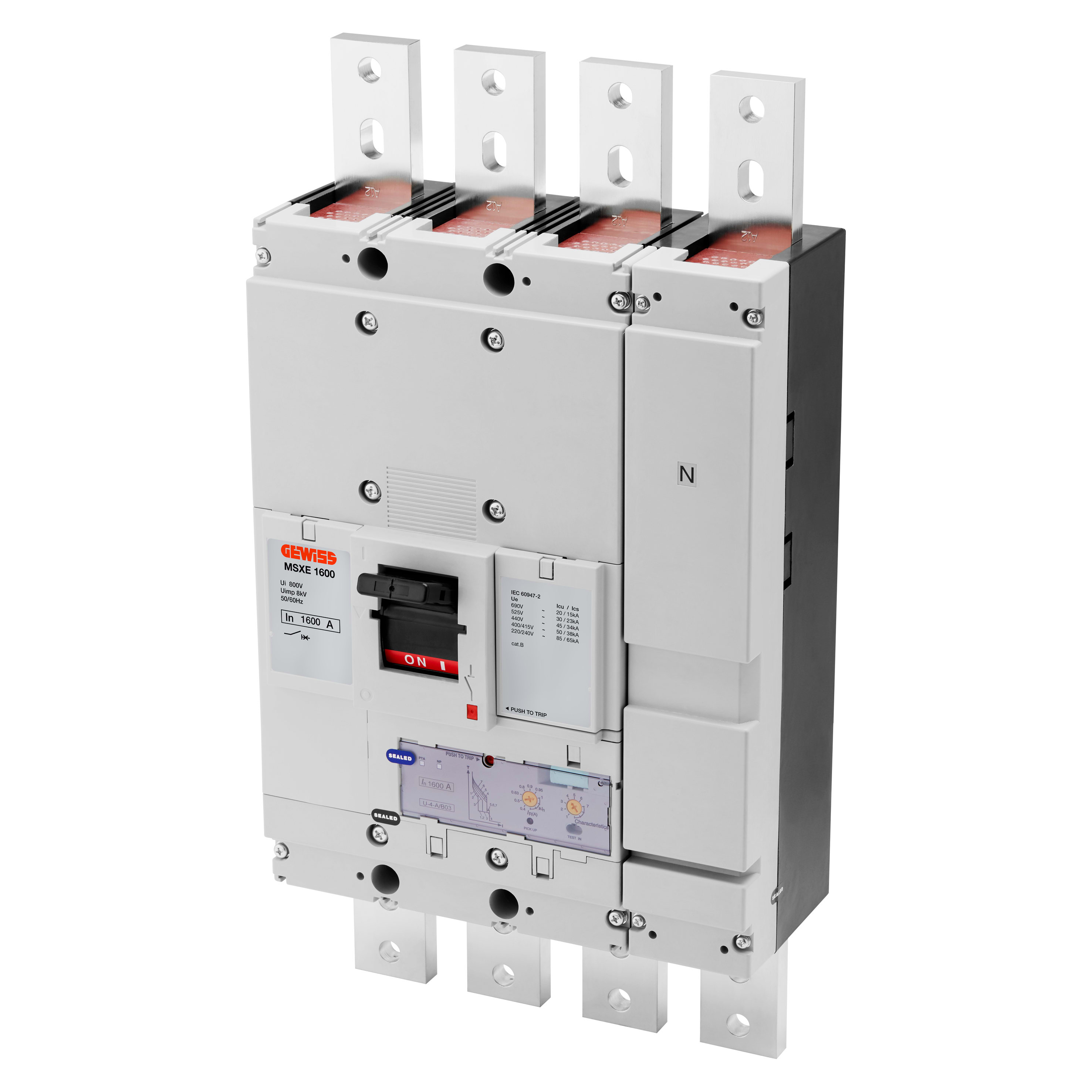 GEWISS - GEWGWD9425 MSXE 1600 4P 1600A 50KA LSI TERM.FB