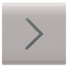 GEWISS - GEWGW13546 TASTO INTERCAMBIABILE - 22X22mm - FRECCIA ORIZZONTALE - NATURAL BEIGE SATINATO - CHORUSMART