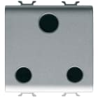 GEWISS - GEWGW14297 PRESA 2M 2P+T 15A ST.INGLESE TITANIO