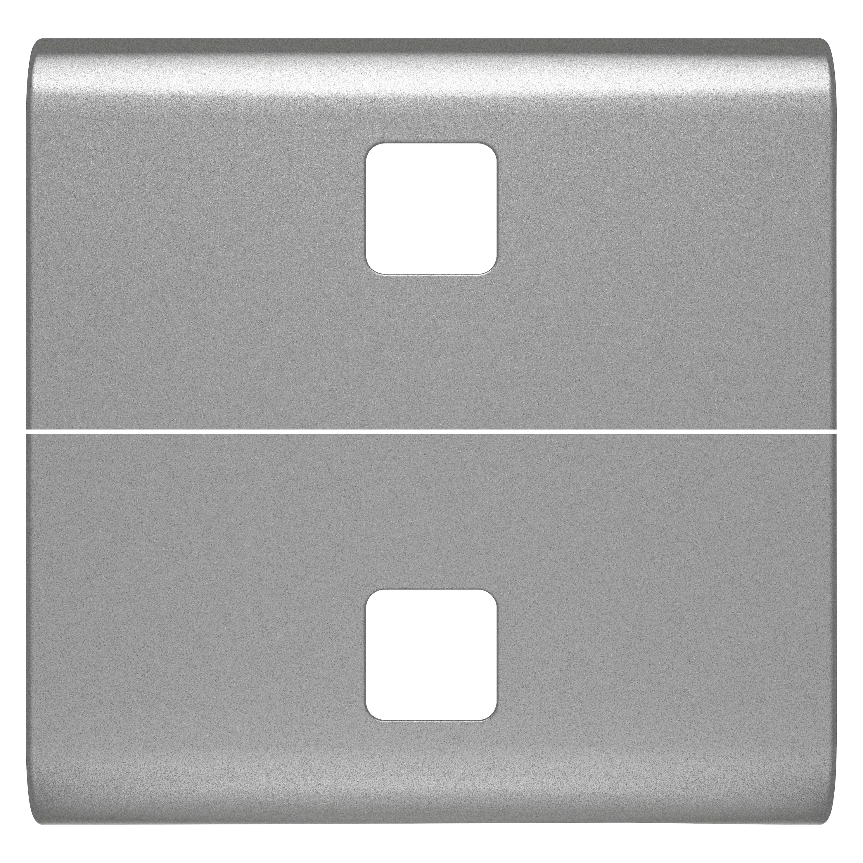 GEWISS - GEWGW14554S TASTO INTERC.2 LENTI 2M TITANIO