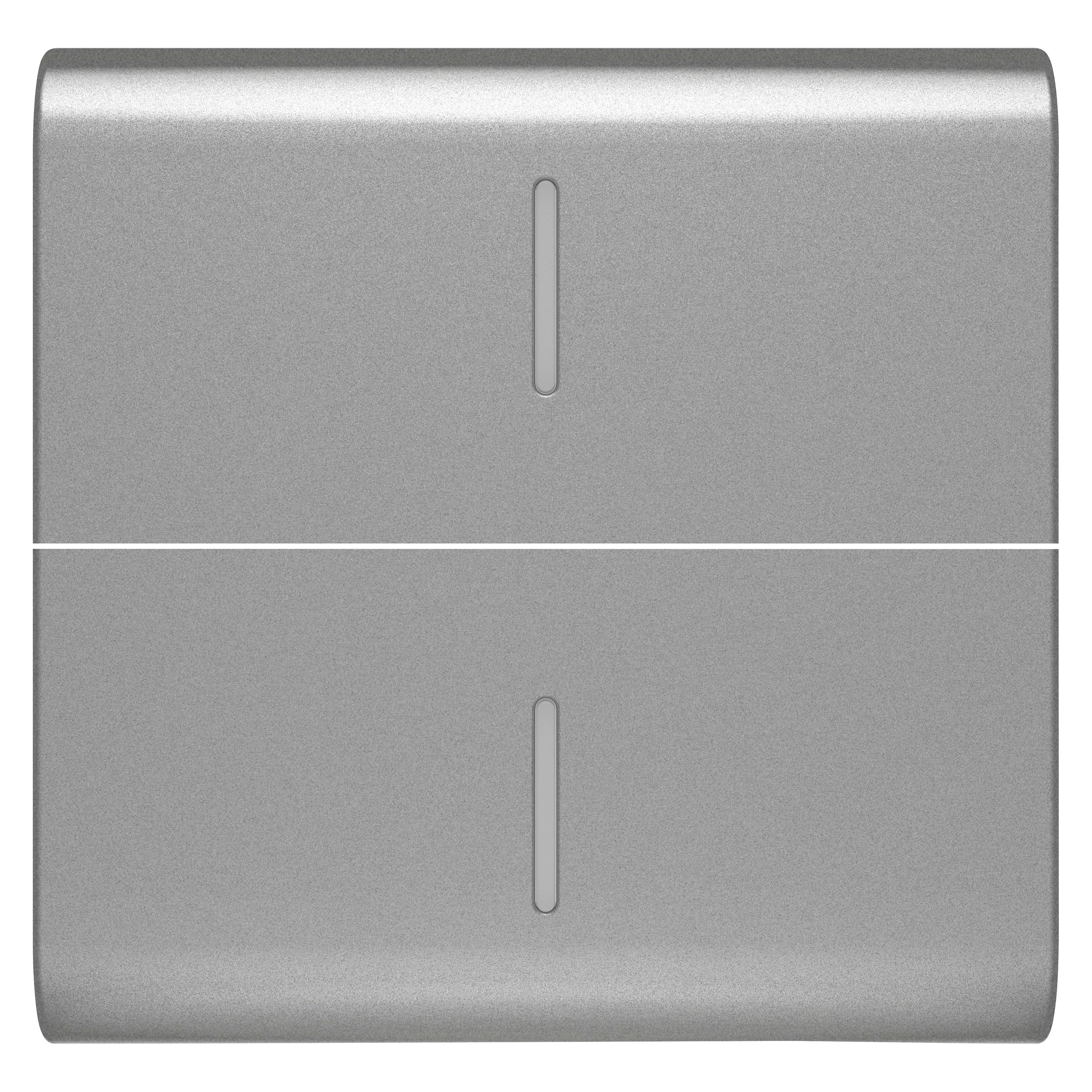 GEWISS - GEWGW14558S TASTO INTERCAMBIABILE PER COMANDI ASSIALI - CON 2 DIFFUSORI - 2 MODULI - TITANIO - CHORUSMART