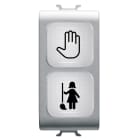 GEWISS - GEWGW14736 SPIA DI SEGNALAZIONE DOPPIA - OPALE - DND+MUR - 1 MODULO - TITANIO - CHORUSMART