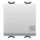 GEWISS - GEWGW15033F INTERRUTTORE UNIPOLARE 250V ac - MORSETTI CABLAGGIO RAPIDO - 16AX ILLUMINABILE - CON LENTE NEUTRA SOSTITUIBILE - 2 MODULI - BIANCO SATIN - CHORUSMART