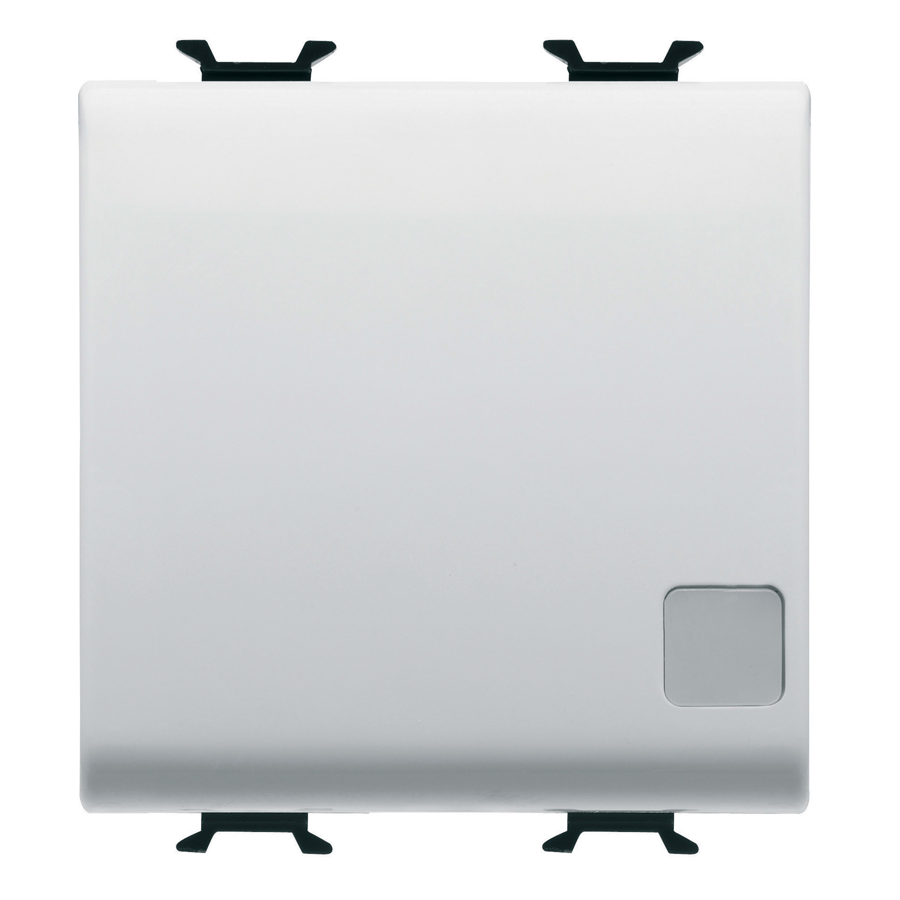 GEWISS - GEWGW15033 INTERRUTTORE UNIPOLARE 250V ac - 16AX ILLUMINABILE - CON LENTE NEUTRA SOSTITUIBILE - 2 MODULI - BIANCO SATINATO - CHORUSMART