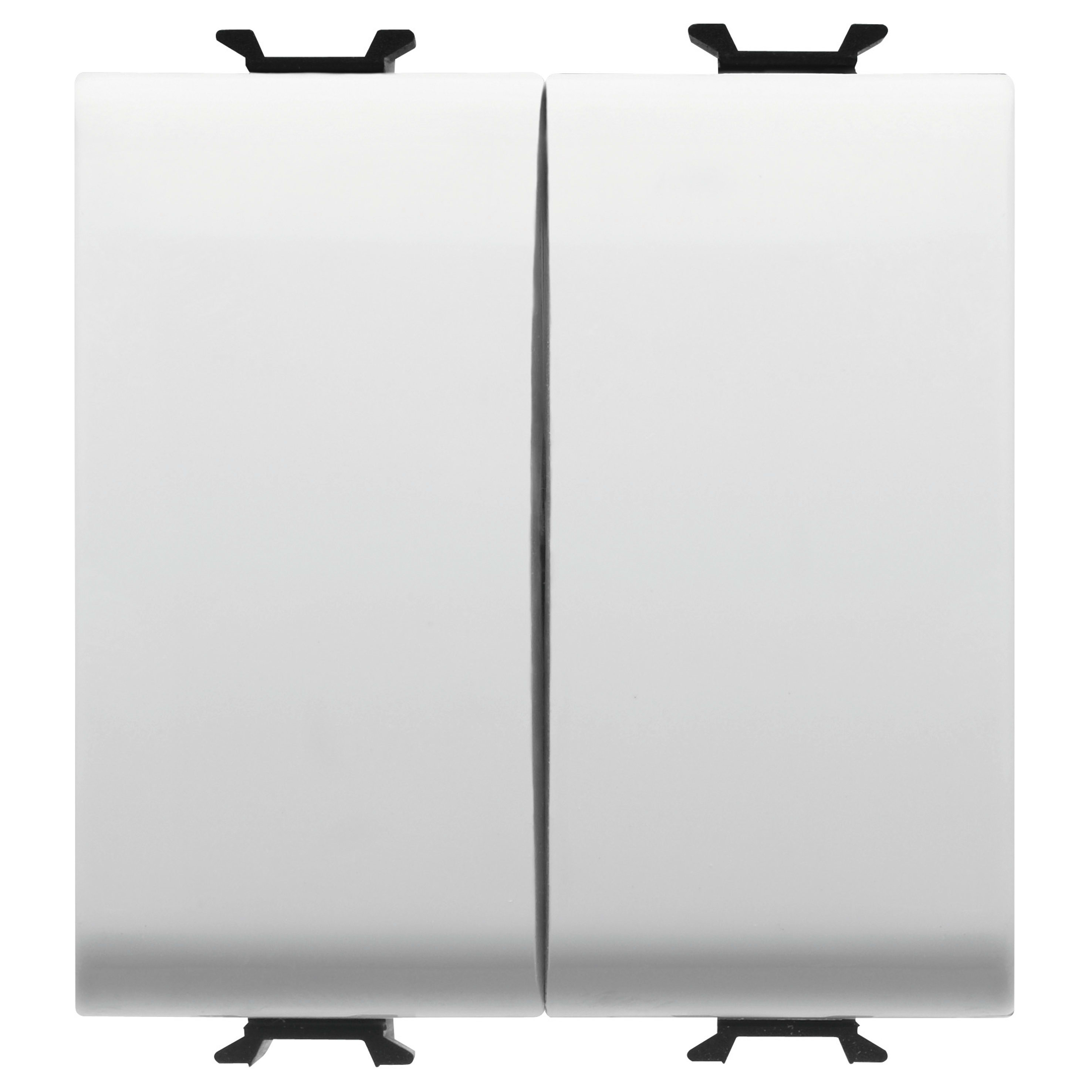 GEWISS - GEWGW15159F DEVIATORE+PULSANTE - 250V ac - MORSETTI CABLAGGIO RAPIDO - UNIPOLARE 16AX / UNIPOLARE NA 16A - TASTO NEUTRO - 2 MODULI - BIANCO SATINATO - CHORUSMART