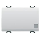 GEWISS - GEWGW15183 PULSANTE UNIPOLARE 250V ac - NA 16A ILLUMINABILE - CON LENTE NEUTRA SOSTITUIBILE - 3 MODULI - BIANCO SATINATO - CHORUSMART