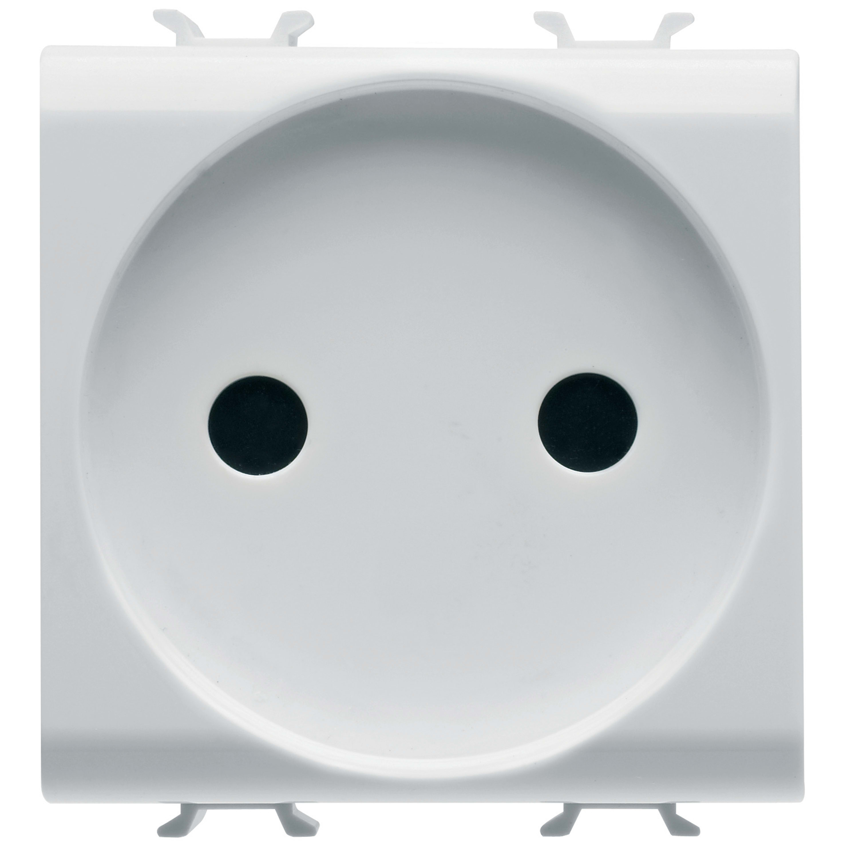 GEWISS - GEWGW15246 PRESA STANDARD FRANCESE 250V ac - 2P 16A - 2 MODULI - BIANCO SATINATO - CHORUSMART