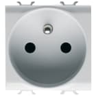 GEWISS - GEWGW15248 PRESA STANDARD FRANCESE 250V ac - MORSETTI SERRAGGIO FRONTALE - 2P+T 16A - 2 MODULI - BIANCO SATINATO - CHORUSMART