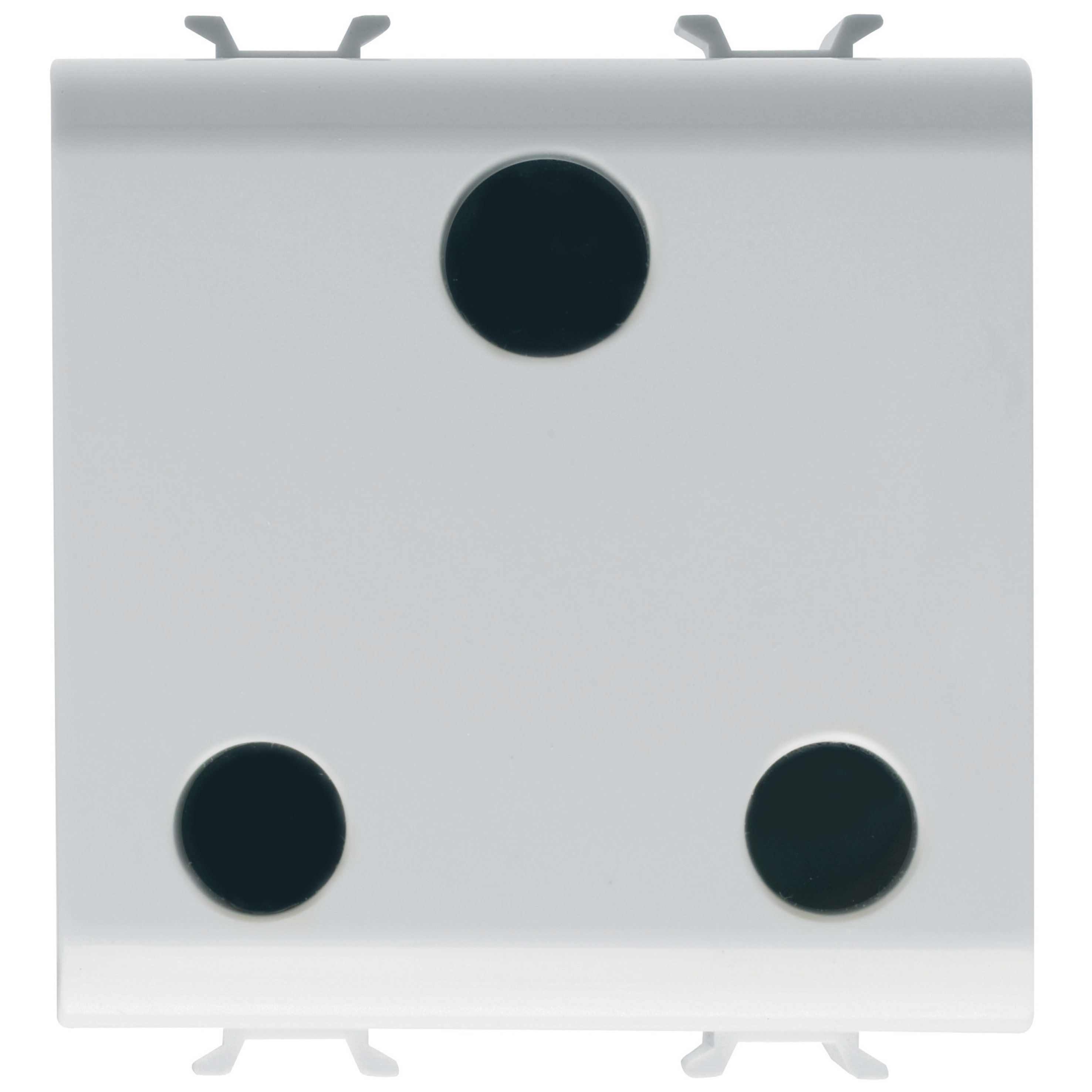 GEWISS - GEWGW15297 PRESA STANDARD BRITANNICO 250V ac - 2P+T 15A - 2 MODULI - BIANCO SATINATO - CHORUSMART
