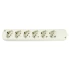 LE PROLUNGHE SAS - PRG256 CABLY UNIV. 6U S/INT 10/16A + SCHUKO BN