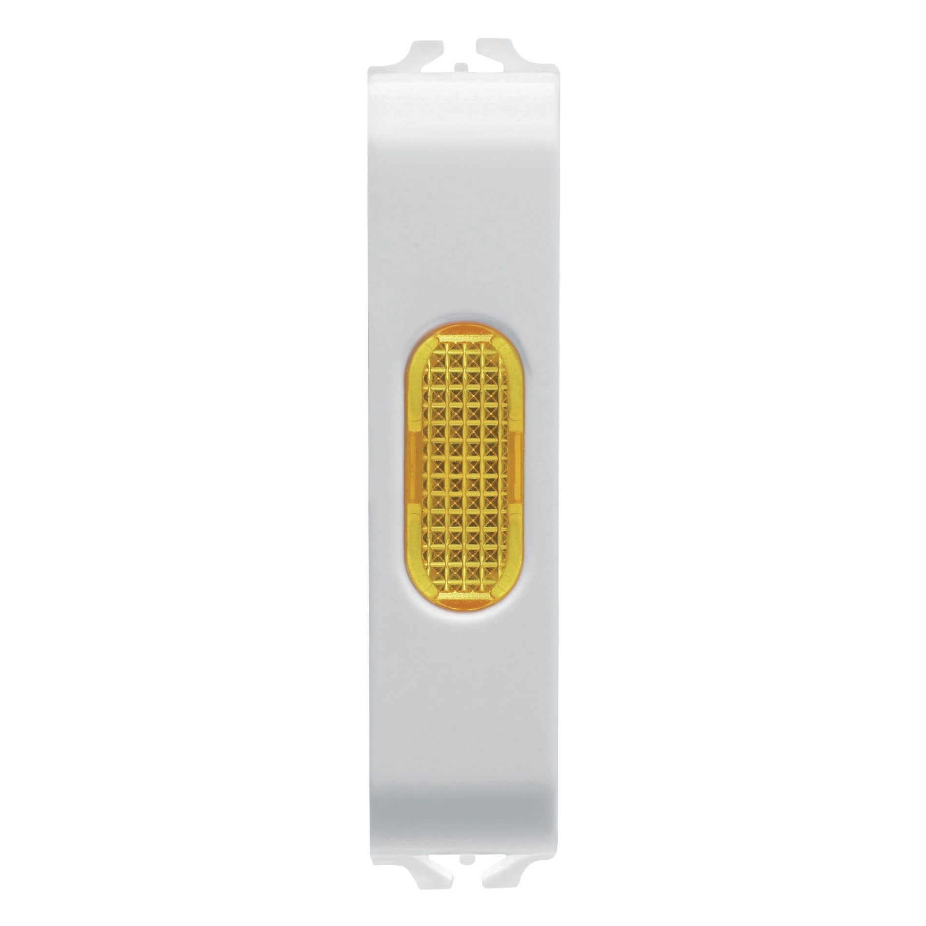 GEWISS - GEWGW15644 SPIA DI SEGNALAZIONE SINGOLA - AMBRA - 1/2 MODULO - BIANCO SATINATO - CHORUSMART