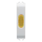 GEWISS - GEWGW15644 SPIA DI SEGNALAZIONE SINGOLA - AMBRA - 1/2 MODULO - BIANCO SATINATO - CHORUSMART