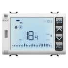 GEWISS - GEWGW15794H CRONOTERMOSTATO PROGRAMMATORE CON GESTIONE UMIDITÀ - KNX - 3 MODULI - BIANCO SATINATO - CHORUSMART