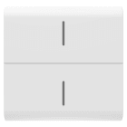 GEWISS - GEWGW15820 TASTO INTERCAMBIABILE PER PULSANTIERA CONNESSA ECO - 2 MODULI - BINCO SATINATO - CHORUSMART