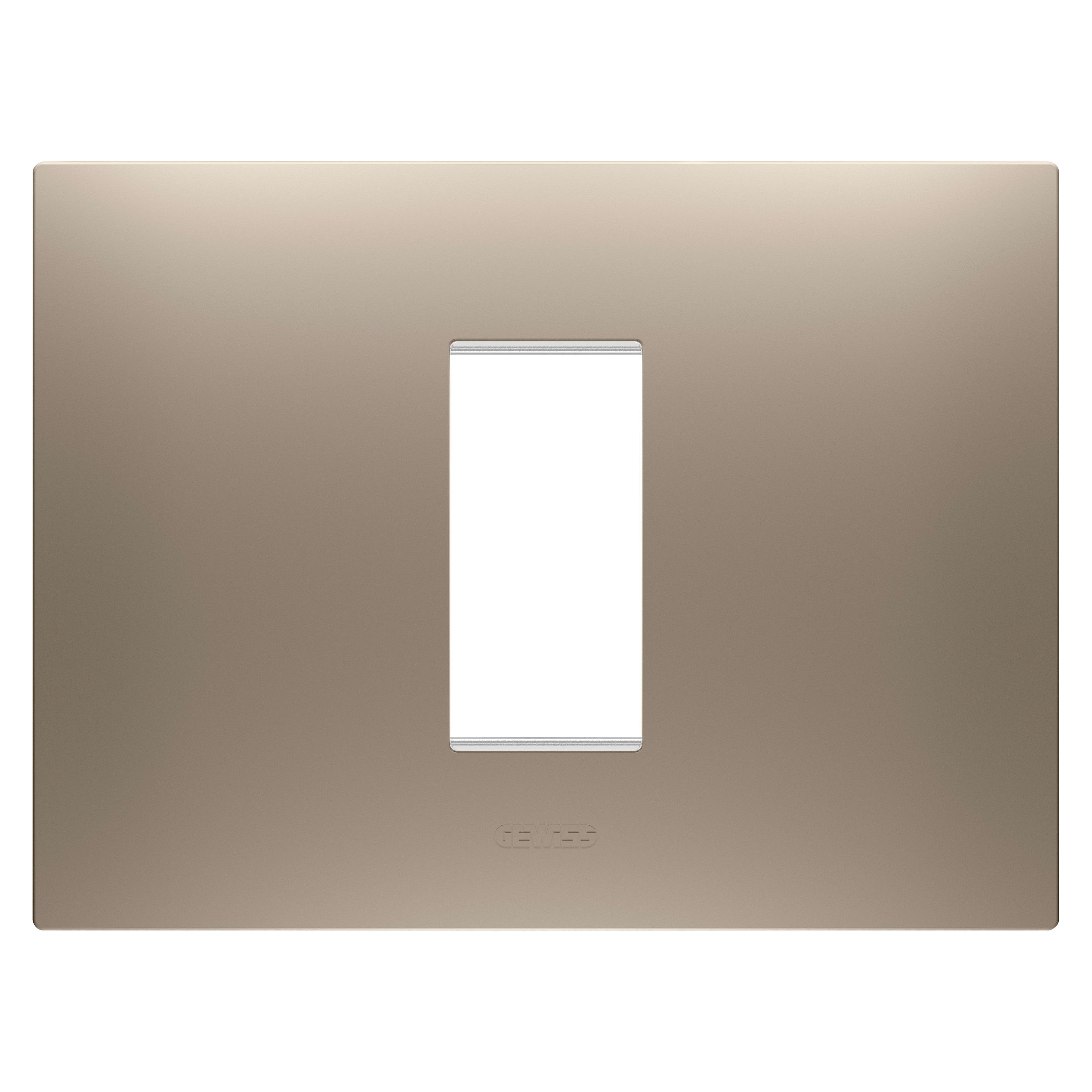 GEWISS - GEWGW16001BR PLACCA EGO 1M BRONZO CHIARO