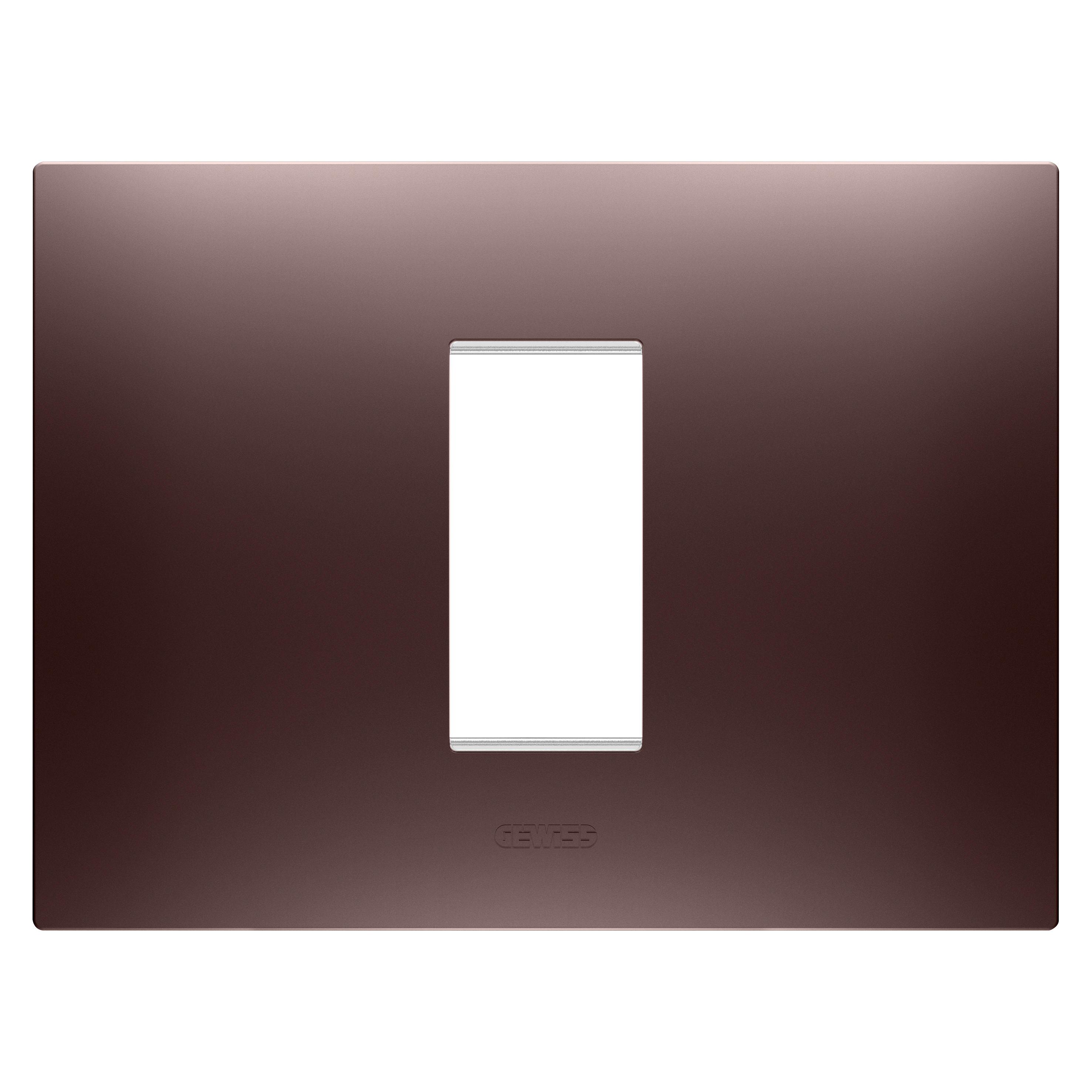 GEWISS - GEWGW16001CP PLACCA EGO - IN TECNOPOLIMERO VERNICIATO - 1 POSTO - RAME - CHORUSMART