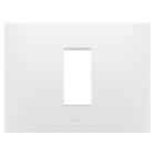 GEWISS - GEWGW16001PW PLACCA EGO - IN TECNOPOLIMERO - 1 POSTO - BIANCO SATINATO - CHORUSMART