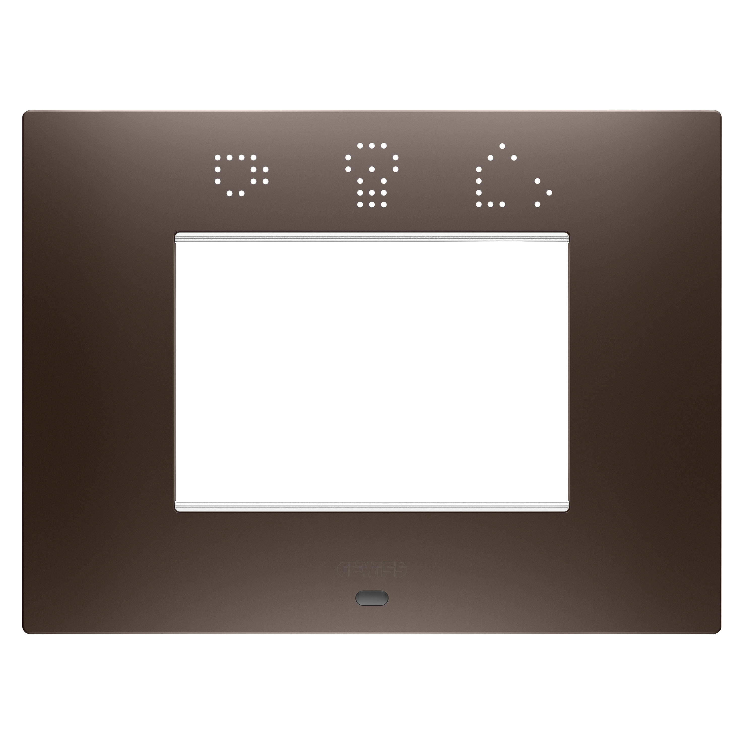 GEWISS - GEWGW16003SBS PLACCA EGO SMART 3M BROWN SHADE