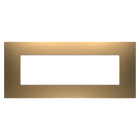 GEWISS - GEWGW16007SG PLACCA EGO - IN TECNOPOLIMERO VERNICIATO - 7 POSTI - ORO - CHORUSMART