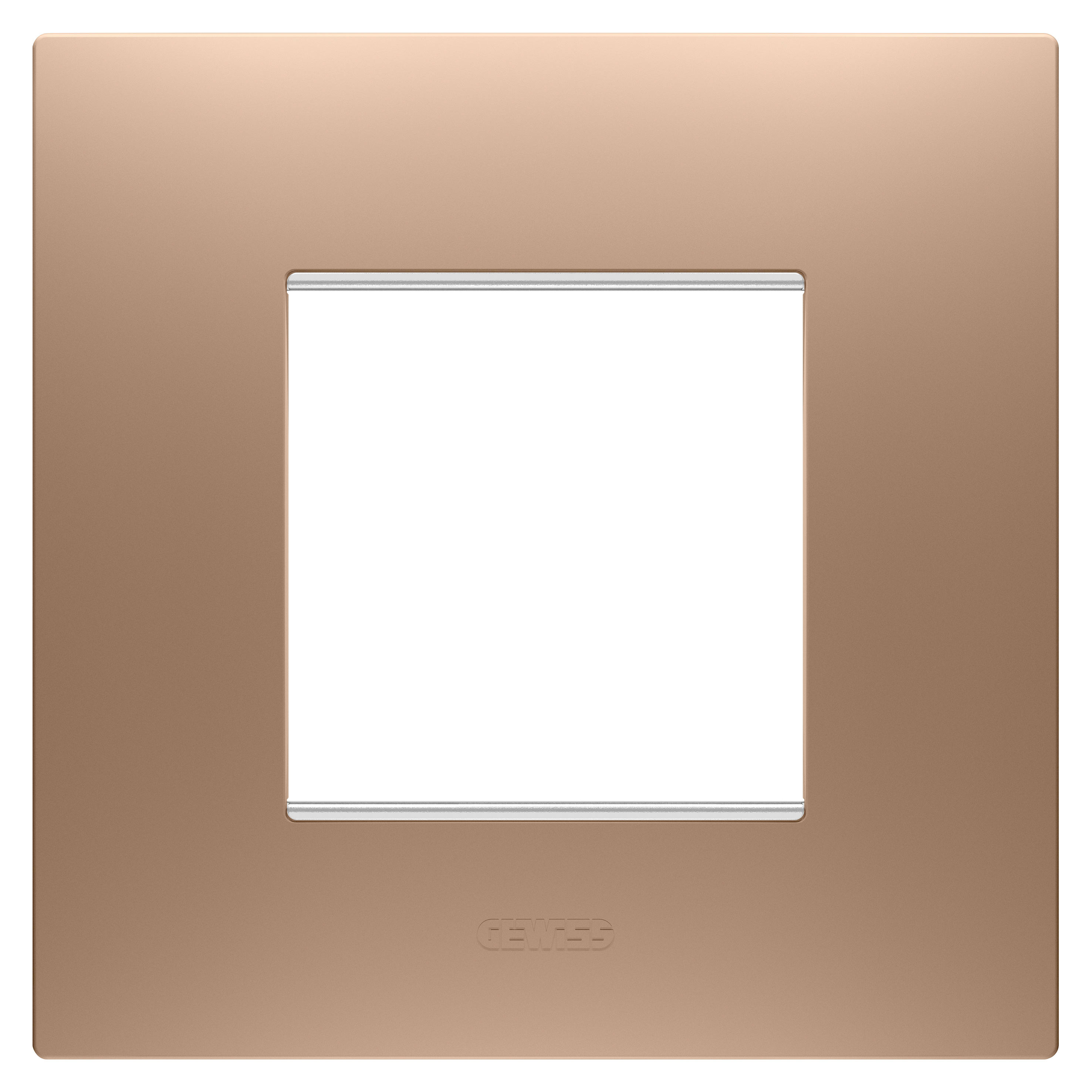GEWISS - GEWGW16022CS PLACCA EGO INT.2M RAME CHIARO