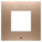 GEWISS - GEWGW16022SCS PLACCA EGO SMART INT 2M RAME CHIARO