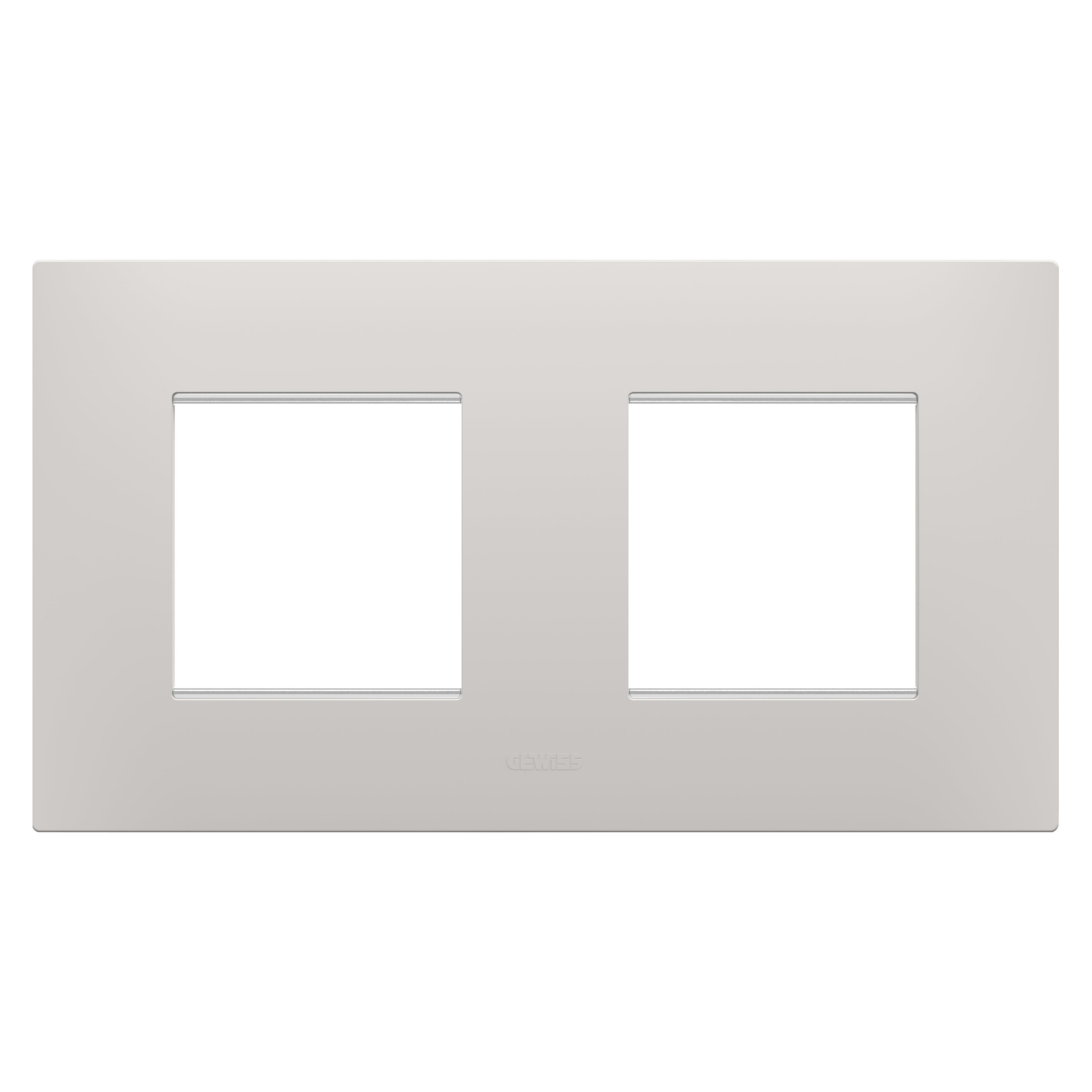 GEWISS - GEWGW16023CY PLACCA EGO INTERNATIONAL - IN TECNOPOLIMERO - 2+2 POSTI ORIZZONTALE - ARGILLA - CHORUSMART