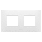 GEWISS - GEWGW16023PW PLACCA EGO INT.2+2M O BIANCO SATINATO