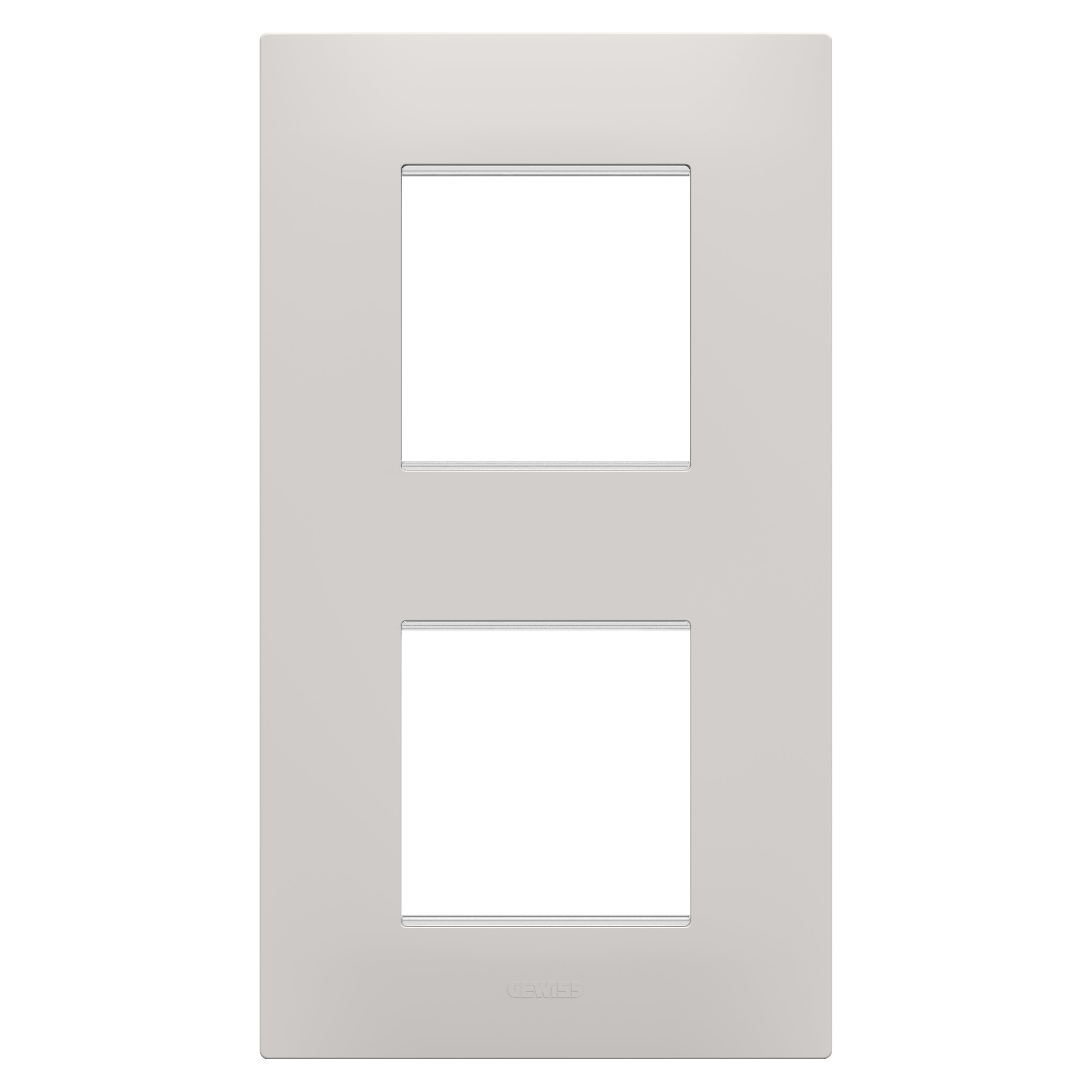 GEWISS - GEWGW16024CY PLACCA EGO INT.2+2M V ARGILLA