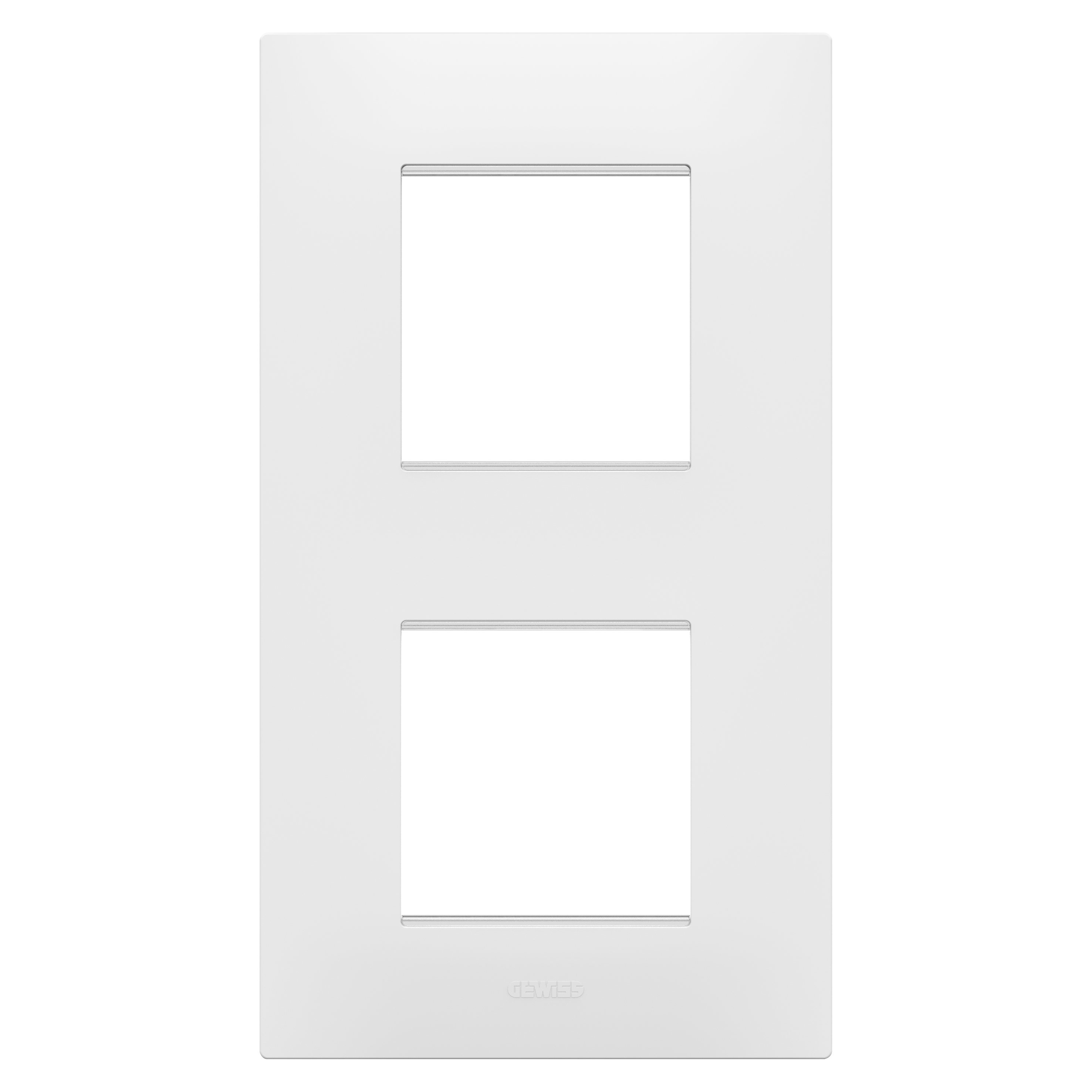 GEWISS - GEWGW16024PW PLACCA EGO INT.2+2M V BIANCO SATINATO