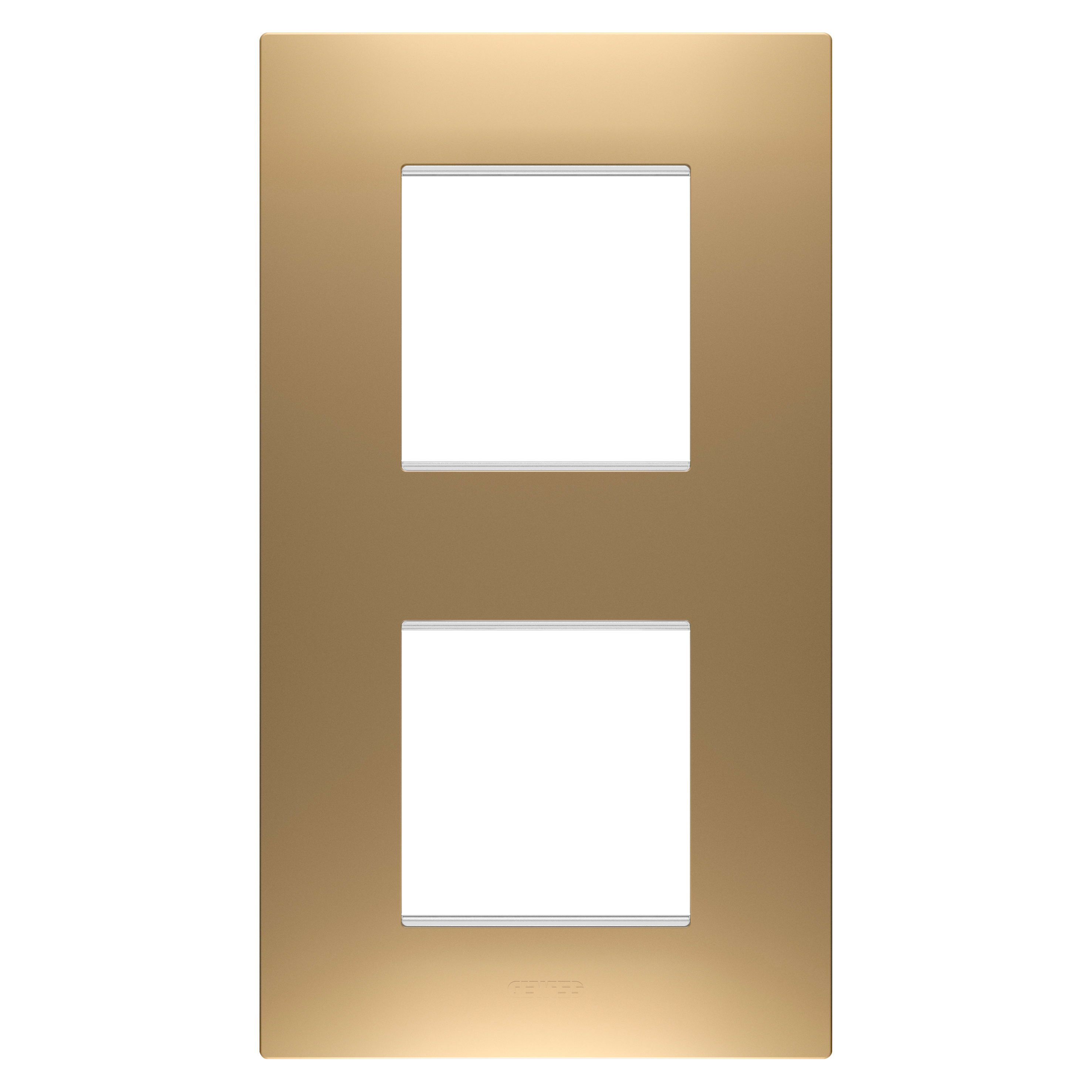 GEWISS - GEWGW16024SG PLACCA EGO INT.2+2M V ORO