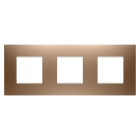 GEWISS - GEWGW16026CS PLACCA EGO INT.2+2+2M O RAME CHIARO