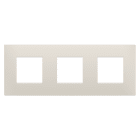 GEWISS - GEWGW16026NB PLACCA EGO INTERNATIONAL - IN TECNOPOLIMERO - 2+2+2 POSTI ORIZZONTALE - NATURAL BEIGE - CHORUSMART