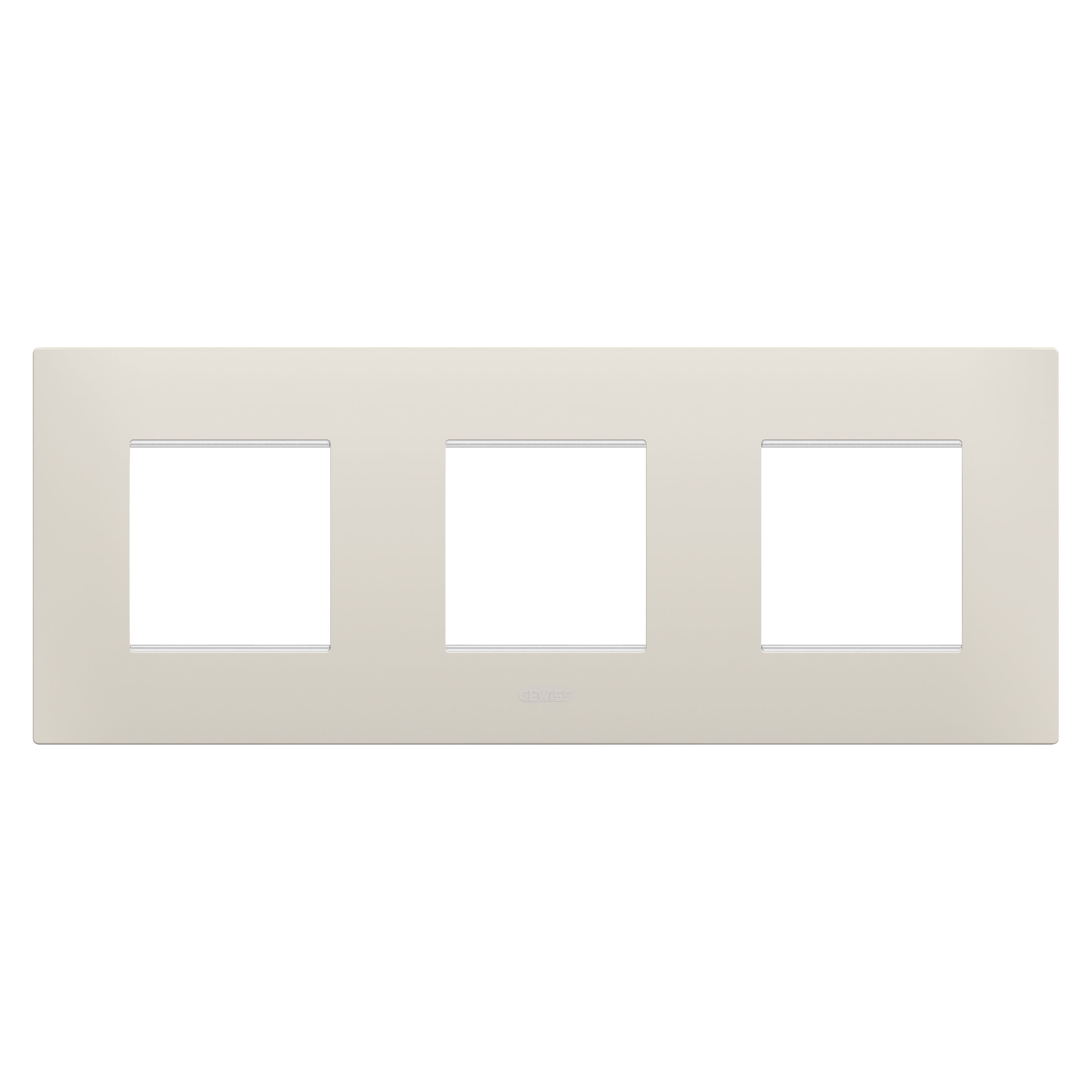GEWISS - GEWGW16026NB PLACCA EGO INT.2+2+2M O NATURAL BEIGE