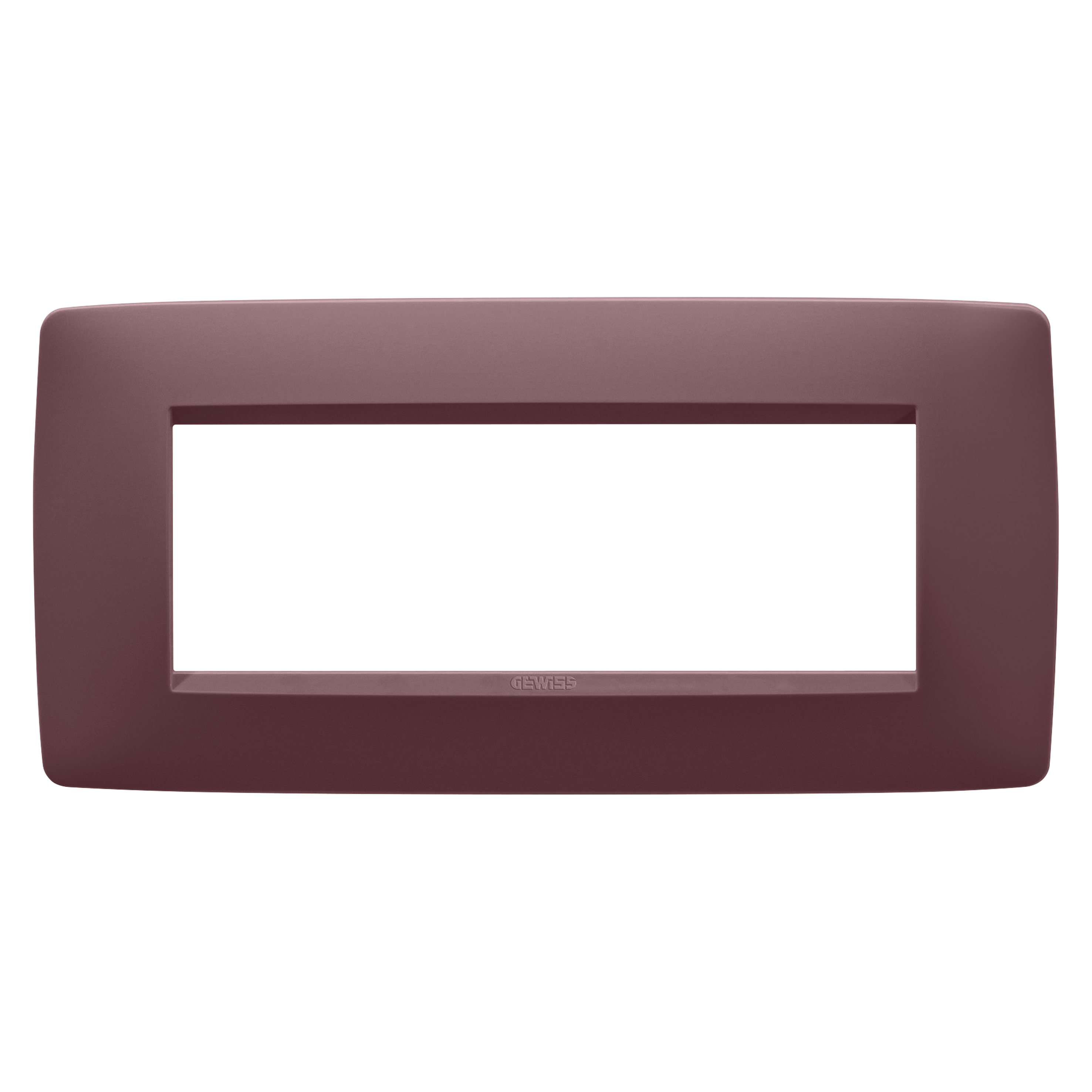 GEWISS - GEWGW16106VD PLACCA ONE - IN TECNOPOLIMERO VERNICIATO - 6 POSTI - TUSCAN RED - CHORUSMART
