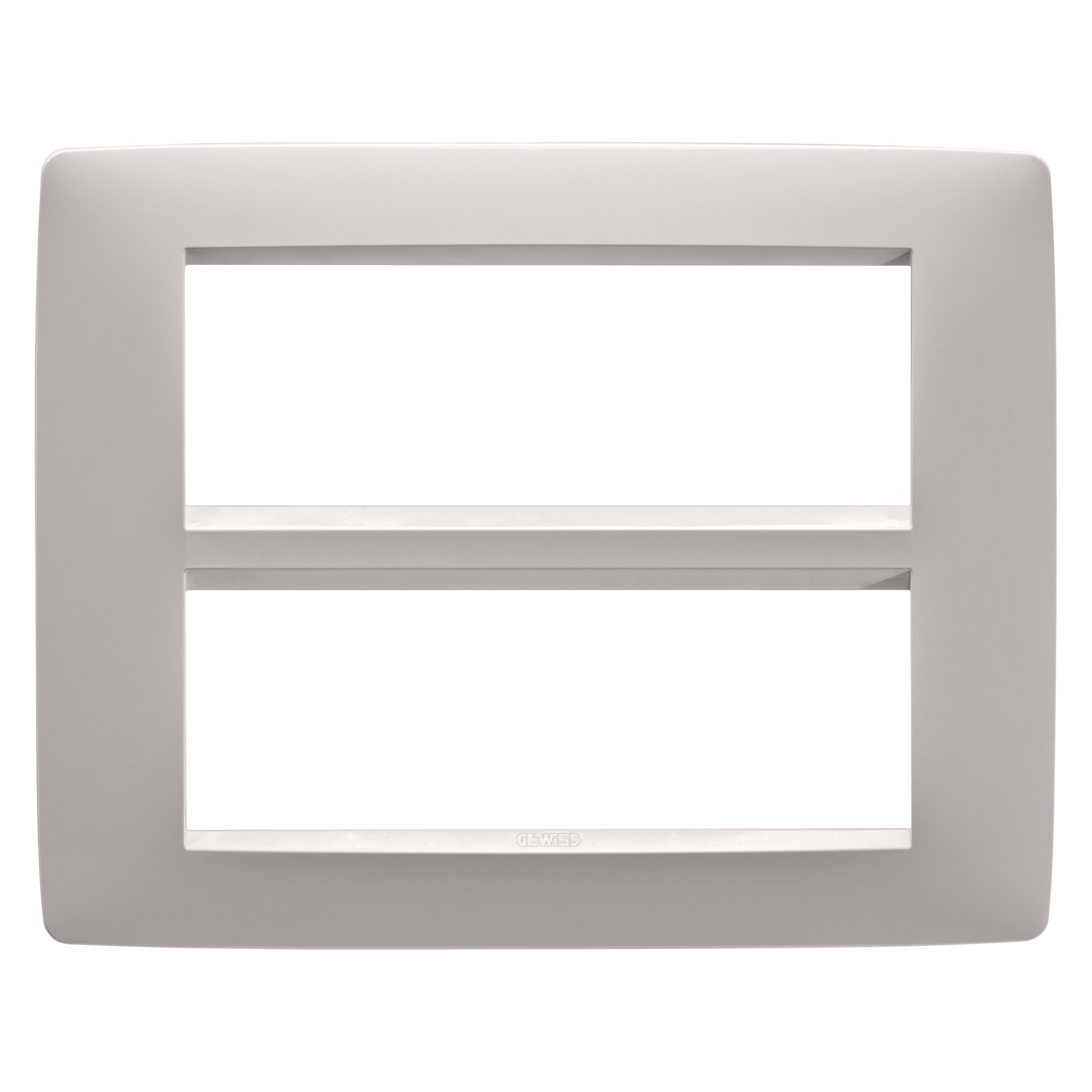 GEWISS - GEWGW16112VL PLACCA ONE 6+6M NATURAL BEIGE SATINATO