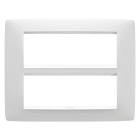 GEWISS - GEWGW16112VW PLACCA ONE 6+6M BIANCO SATINATO