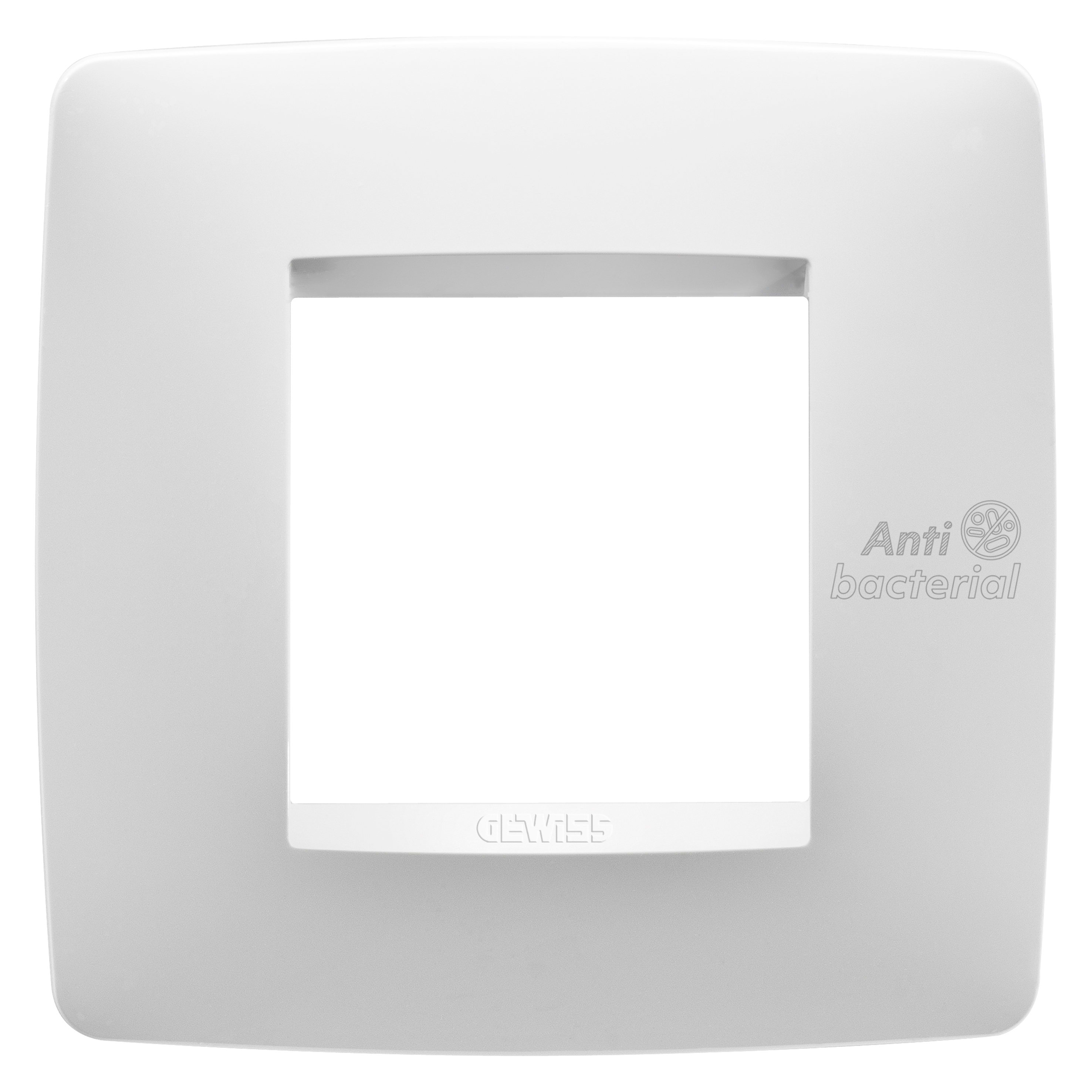 GEWISS - GEWGW16122AB PLACCA ONE INT.2M BIANCO ANTIBATTERICO