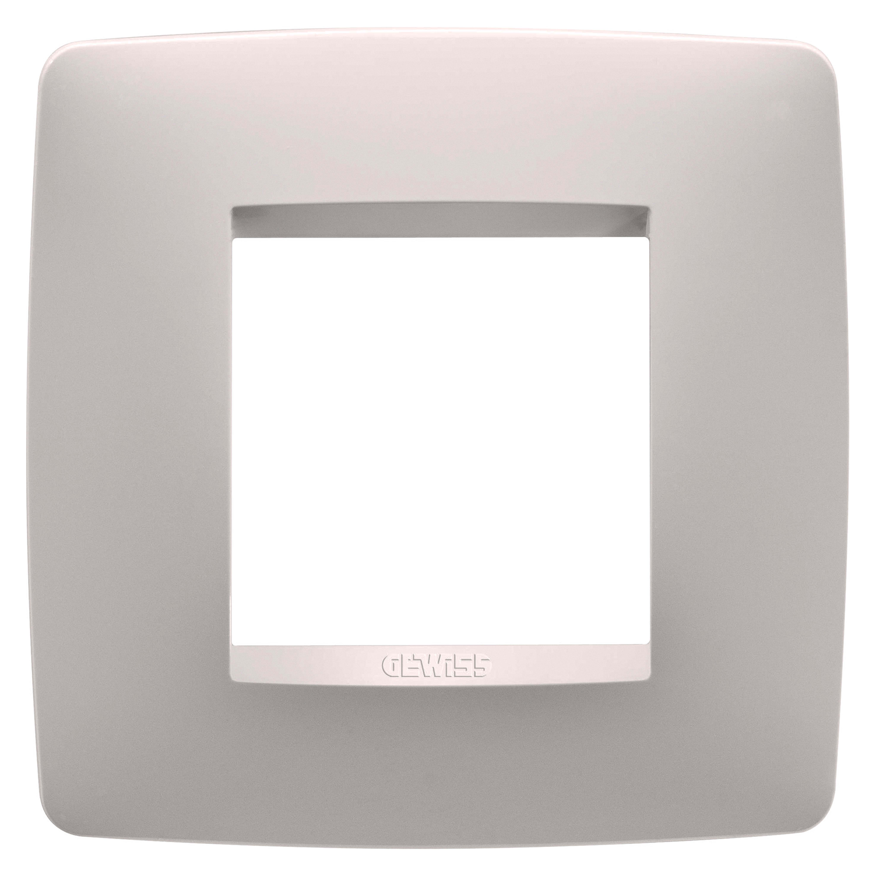 GEWISS - GEWGW16122VL PLACCA ONE INTERNATIONAL - IN TECNOPOLIMERO VERNICIATO - 2 POSTI - NATURAL BEIGE - CHORUSMART