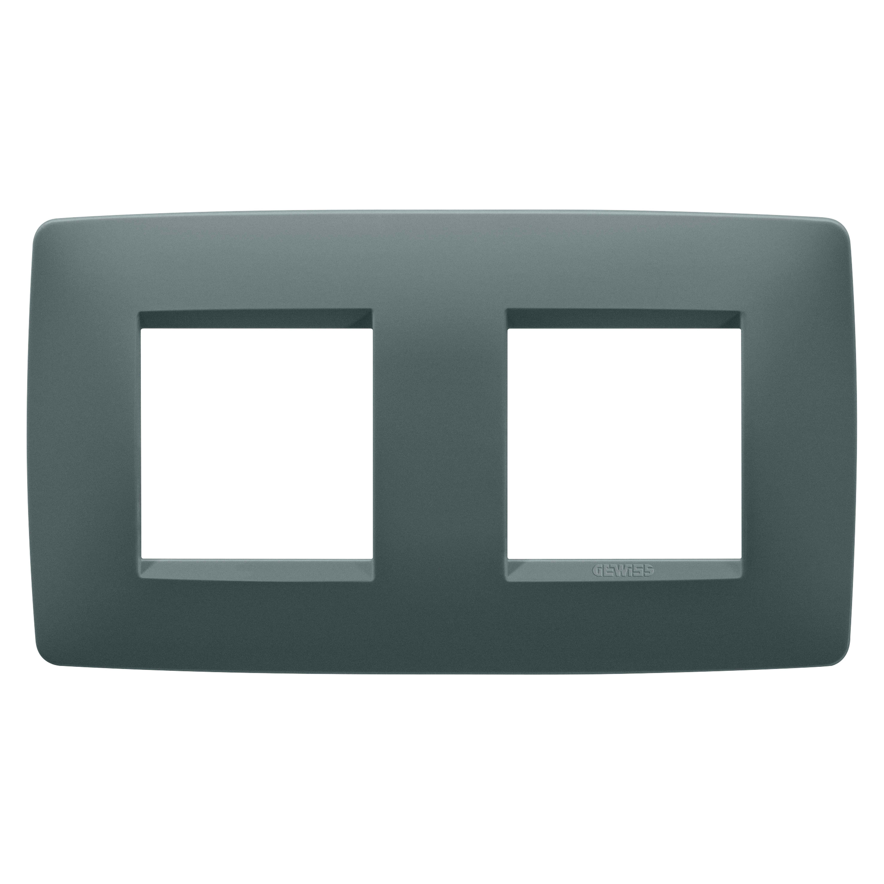 GEWISS - GEWGW16123VZ PLACCA ONE INT.2+2M O OTTANIO