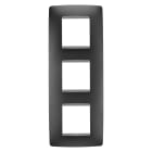 GEWISS - GEWGW16127VN PLACCA ONE INT.2+2+2M V.NERO SATINATO