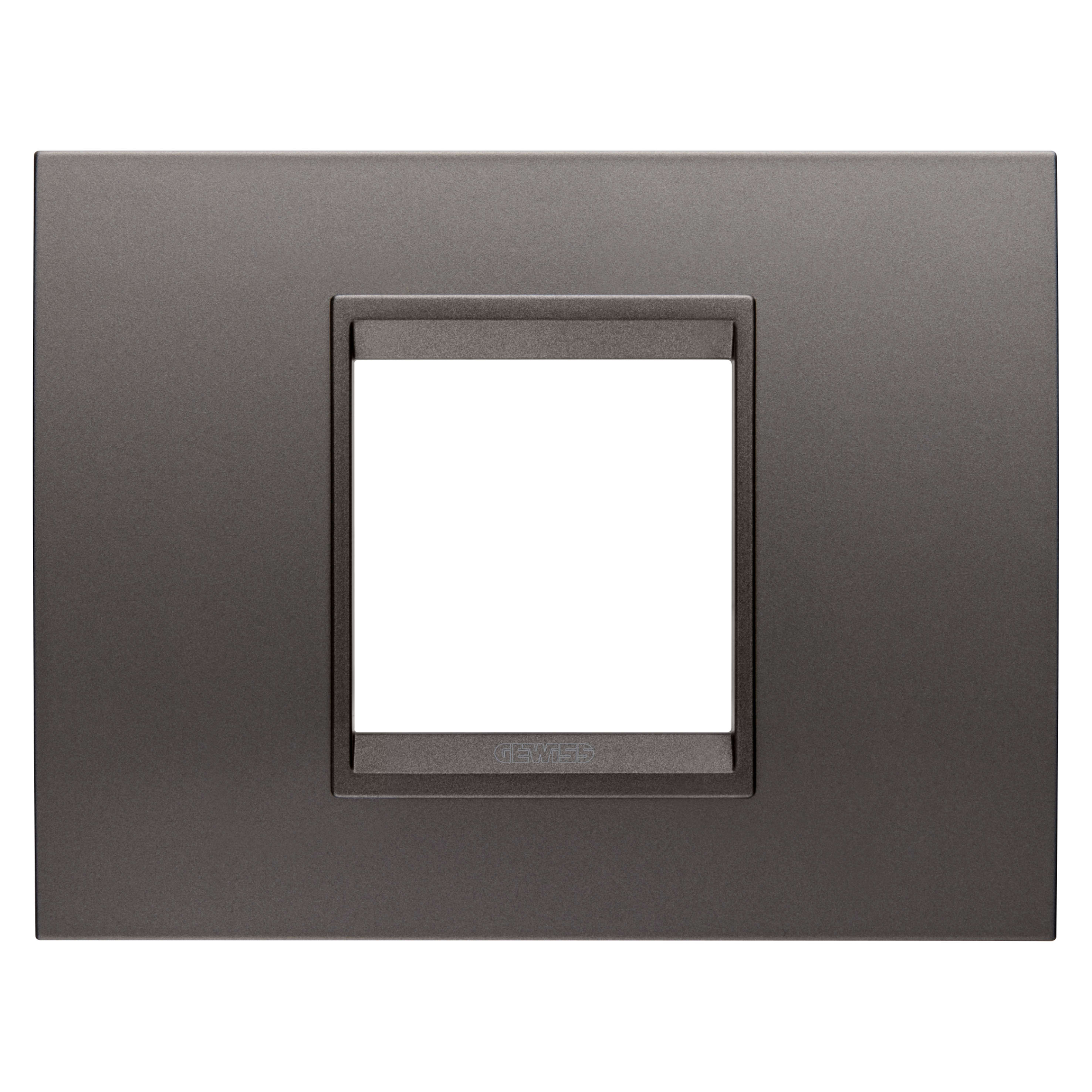 GEWISS - GEWGW16202XF PLACCA LUX 2M METALLO CANNA FUCILE