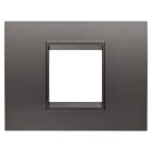 GEWISS - GEWGW16202XF PLACCA LUX 2M METALLO CANNA FUCILE