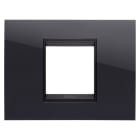 GEWISS - GEWGW16202YN PLACCA LUX 2M NERO TONER - LAVY